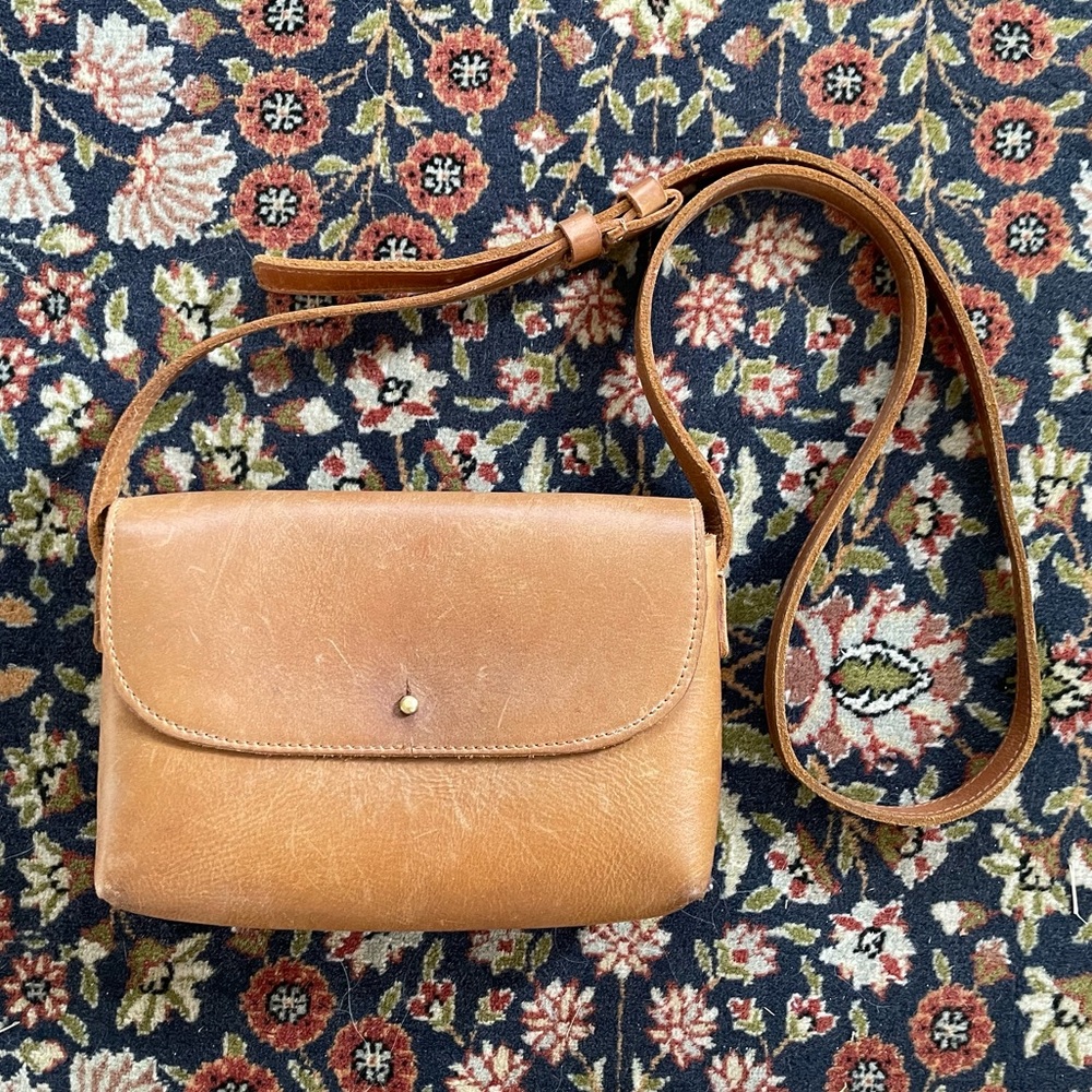 Parker Clay City Crossbody Bag Rust Brown Tan Purse